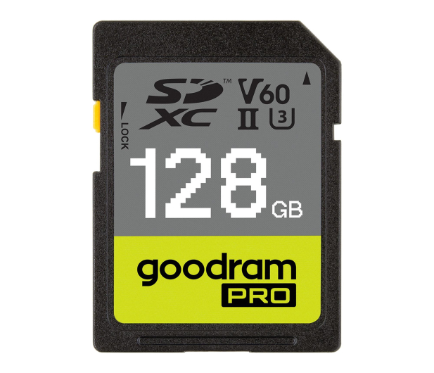 GOODRAM 128GB SDXC S6B0 PRO 265MB/s UHS-II U3 V60 - 1536616 - zdjęcie